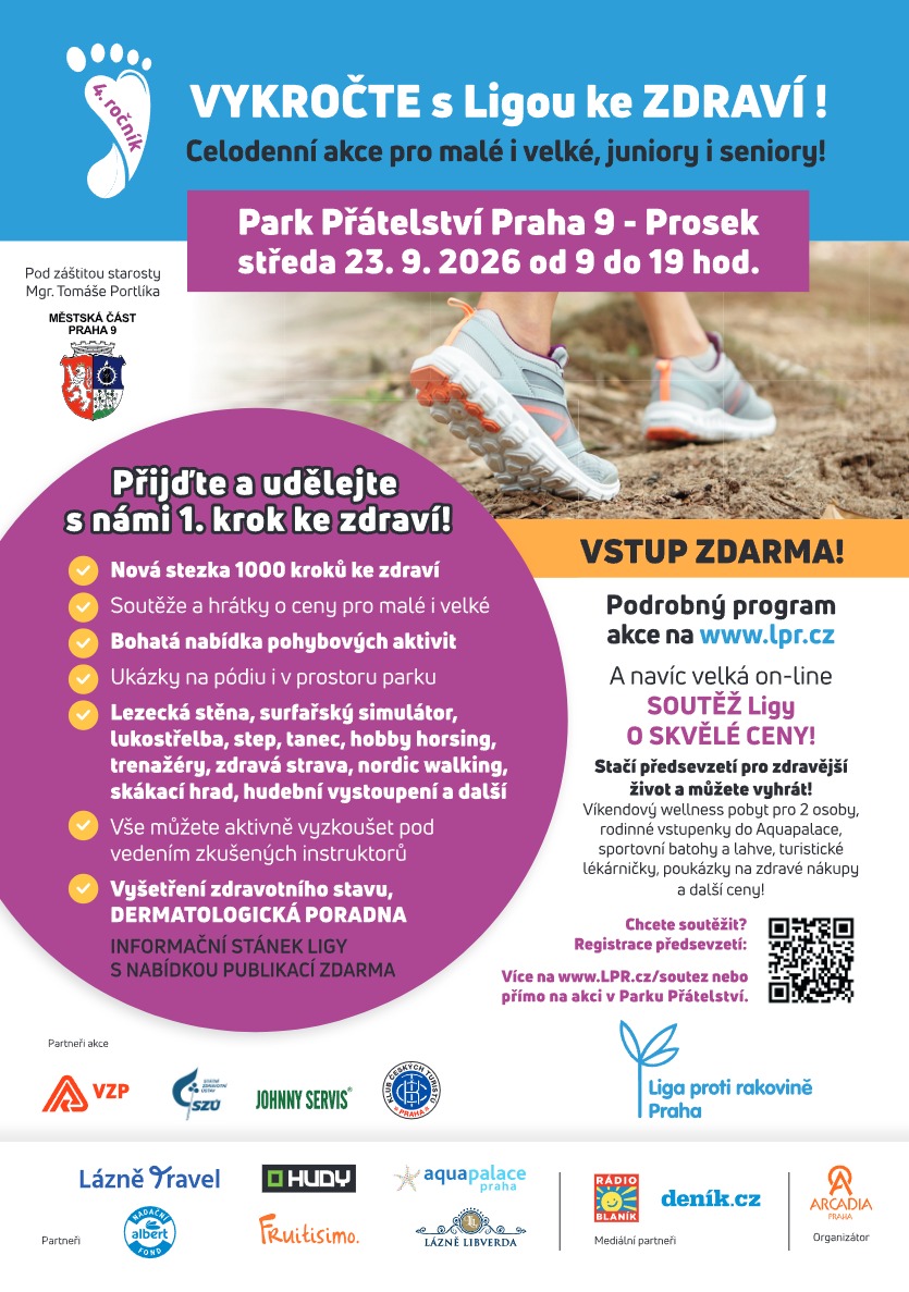 Vykročte s Ligou ke zdraví v Parku Přátelství